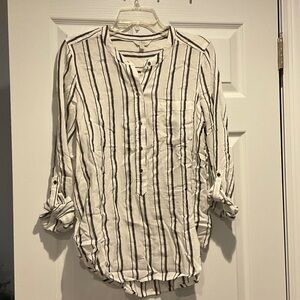Lucky Brand Black and White Striped women’s Shirt